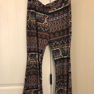 Flare leg pants